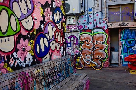 wall art, graffiti, grafitti, alley thumbnail
