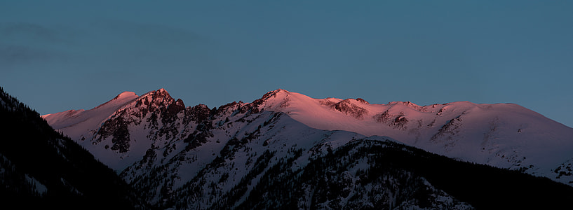 landscape photo of mountain during winter thumbnail