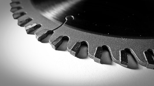 close-up photo of gray metal blade on white surface thumbnail