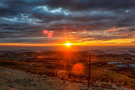 Scenic View of Dramatic Sky during Sunset thumbnail