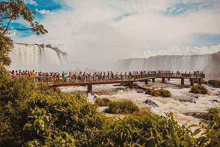 people walking on bridge thumbnail