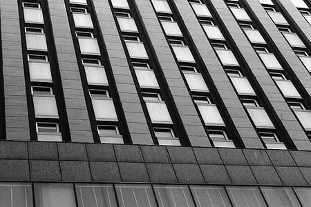 worm's-eye-view of gray concrete building thumbnail