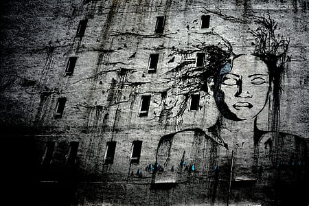 black and grey portrait artwork thumbnail