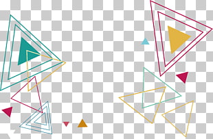Triangle Euclidean Computer file, Color lines Triangle pattern, triangular PNG clipart