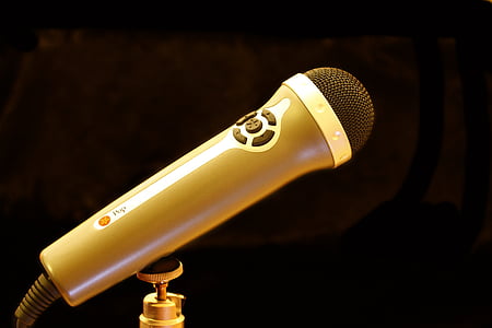 beige and gray corded microphone thumbnail