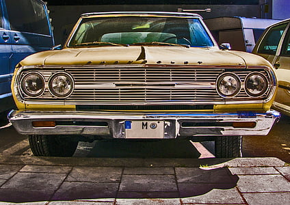 vintage yellow Chevrolet car thumbnail