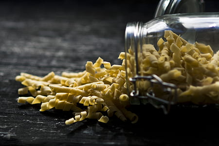 spiral pasta on black surface thumbnail