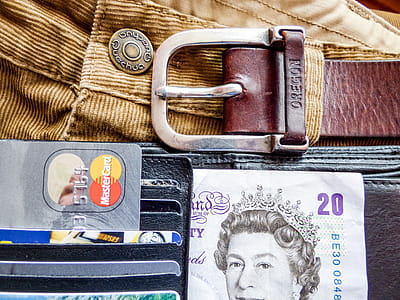 Black Card Holder Beside Belt thumbnail