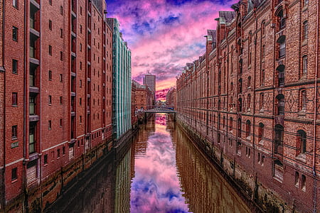 buildings in between river thumbnail