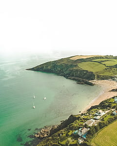 aerial photography of body of water thumbnail