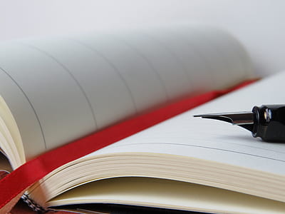 notebook, pen, writing, blur thumbnail