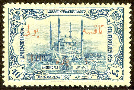 white and blue postage stamp thumbnail