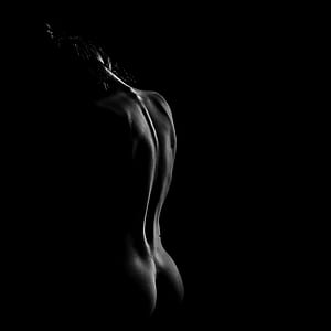 naked person on dark background thumbnail