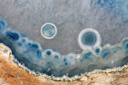 closeup photo of brown and teal geode thumbnail