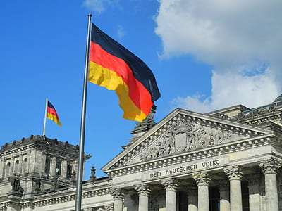 Germany flag under cloudy sky during daytime thumbnail