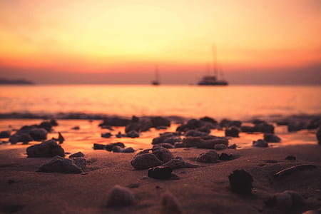 sea, dawn, landscape, nature thumbnail