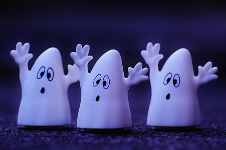 three ghost characters illustration thumbnail