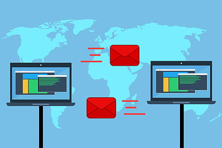 Illustration of email communication across the planet. thumbnail