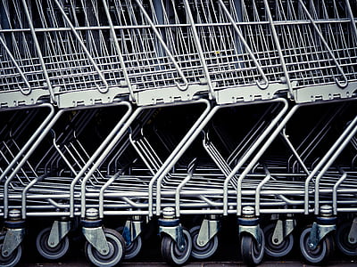 white shopping cart stacked thumbnail