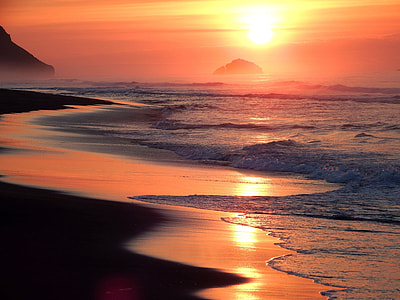 ocean during sunset thumbnail