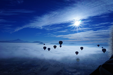 hot air balloons during daytime thumbnail