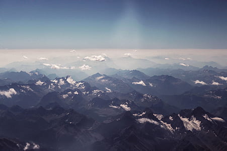 bird's eye view of a mountain during daytime thumbnail