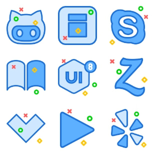 Brands Jolly svg vector icon sets