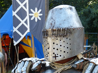 person wearing gray metal armor thumbnail