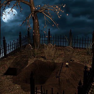 Grave stone illustration thumbnail
