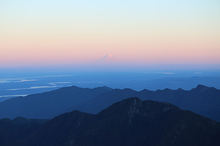 mountain top under sunny sky thumbnail