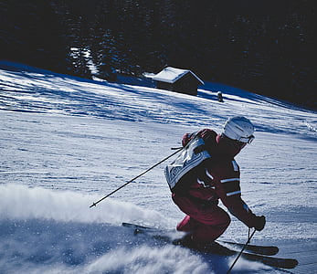 man snow skiing during daytime thumbnail