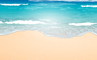 Beach Cartoon Illustration, Sea Free , beach shore with blue beach PNG clipart