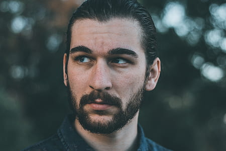 selective focus photography of man with beard thumbnail
