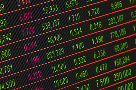digital board with assorted display numbers thumbnail