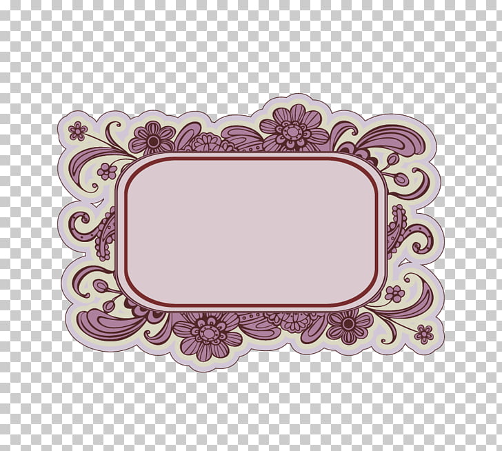 Paper Vignette Tag Vintage Lace Decorative Shading Purple Floral Frame Png Clipart Free Cliparts Uihere