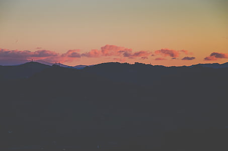 silhouette photography of mountain thumbnail