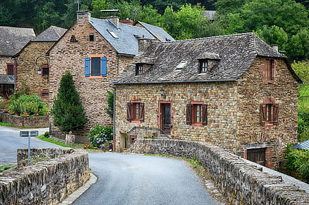 photo of bridge near house and trees thumbnail