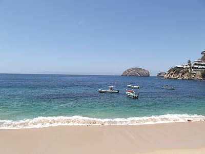 three boats near the shore thumbnail