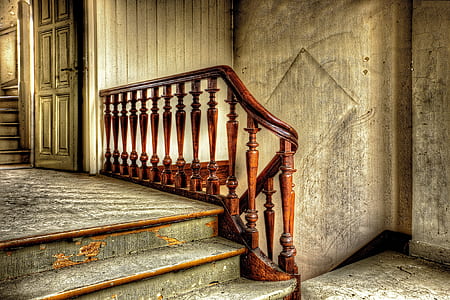 brown wooden handrail thumbnail