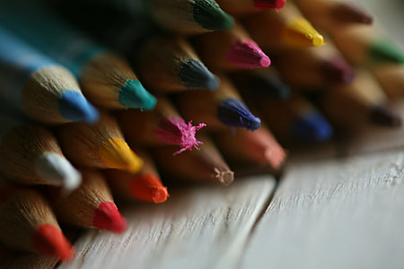 Closeup shot of colour art pencils thumbnail