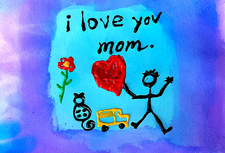I love you mom print illustration thumbnail