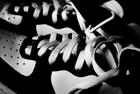 closeup photo of low-top sneakers thumbnail