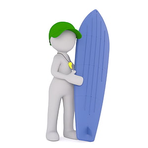 person holding surfboard animated photo thumbnail