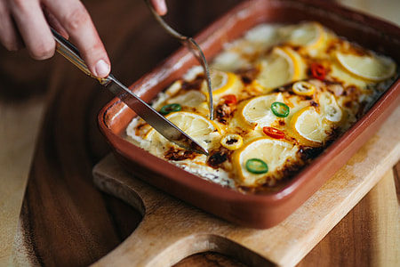 Fish casserole with lemon and herbs thumbnail