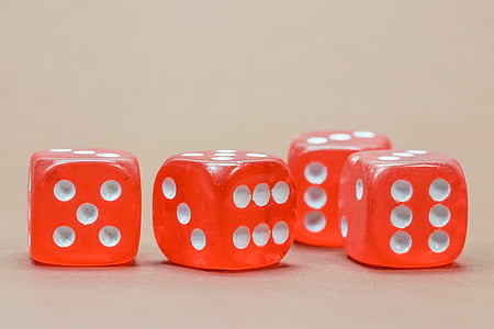 four red-and-white dices thumbnail