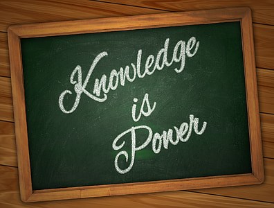 Knowledge is Power text overlay thumbnail