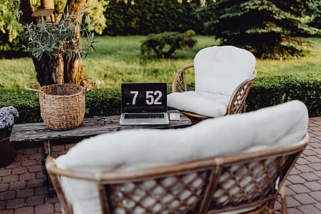 Outdoor office with laptop thumbnail