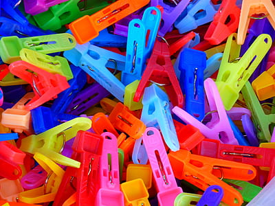 assorted-color clothes pin lot thumbnail