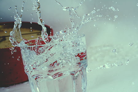 water in clear drinking glass thumbnail