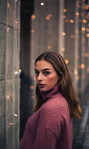 woman in red sweatshirt thumbnail
